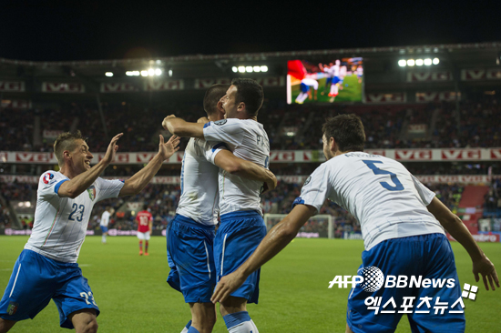 이탈리아 축구대표팀이 9일 열린 유로2016 예선 노르웨이 원정경기에서 2-0으로 승리하며 대회 출발을 산뜻하게 했다. ⓒAFPBBNews=News1