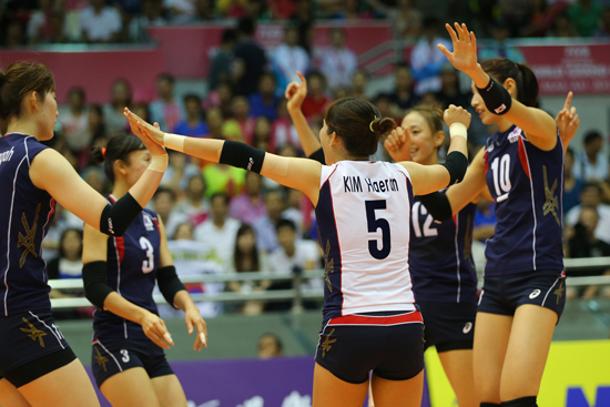 한국여자배구대표팀 ⓒ FIVB(국제배구연맹) 제공