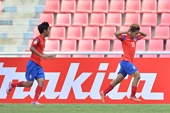 16세 이하 축구대표팀 공격수 이승우가 태국에서 열린 AFC U-16 챔피언십 시리아와 4강전에서 1골 4도움을 기록했다. ⓒ 대한축구협회 제공