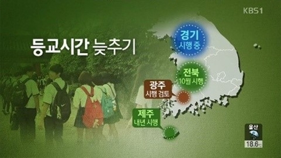 9시 등교 확산 전망 ⓒ KBS