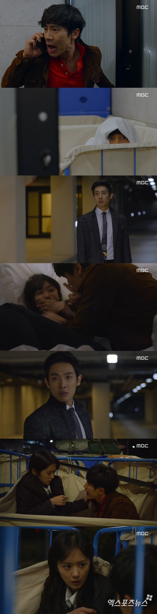 '미스터 백'의 신하균이 이준과 추격전을 벌였다. ⓒ MBC '미스터 백'  방송화면