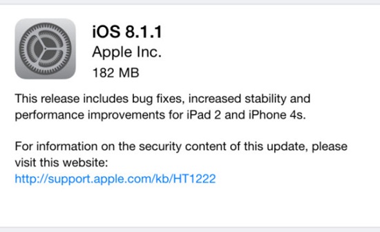 iOS8.1.1 ⓒ 애플