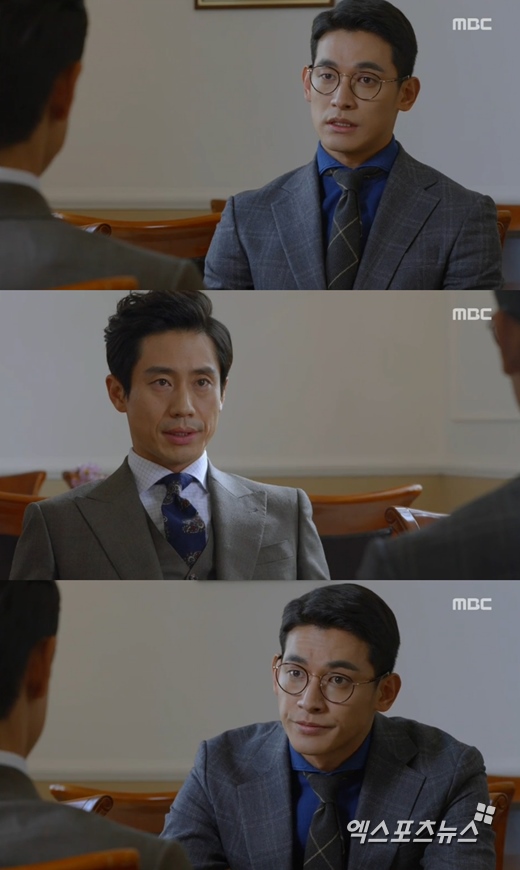 '미스터 백'의 신하균이 정석원에게 회사 경영을 맡겼다. ⓒ MBC 방송화면