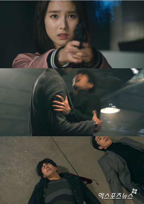 '라이어게임' 김소은이 이상윤에게 실탄을 쐈다. ⓒ tvN 방송화면 캡처