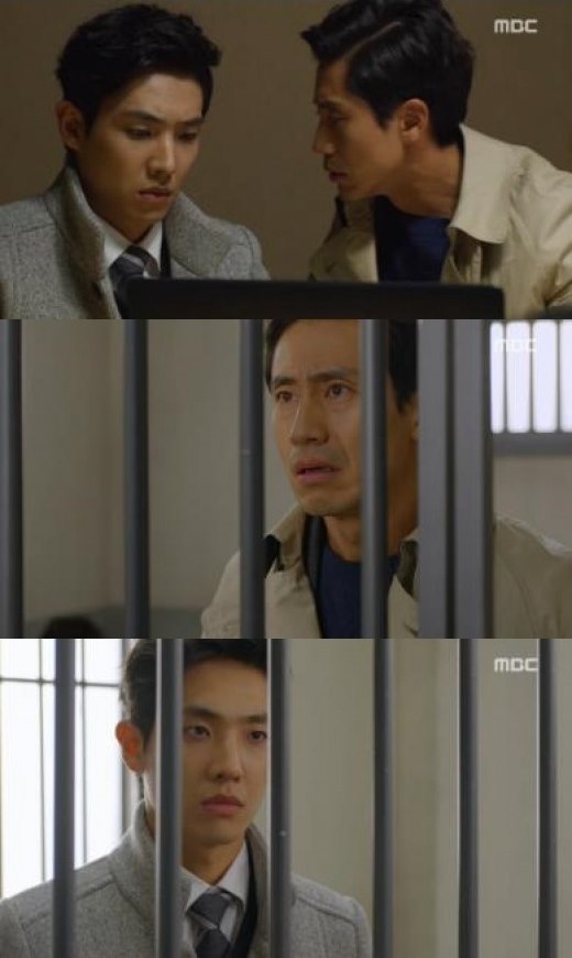 '미스터 백' 신하균이 유치장에 갇혔다. ⓒ MBC 방송화면