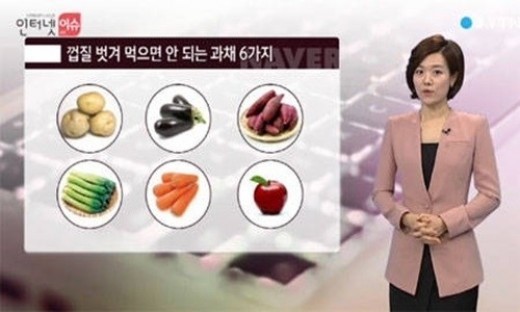 껍질 벗겨 먹으면 안 되는 과채 ⓒ YTN 방송화면