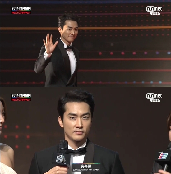 '2014 MAMA' 송승헌 ⓒ Mnet 방송화면