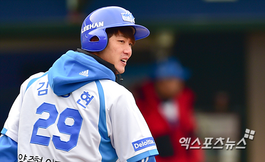 7일 목동구장에서 열린 양준혁 자선 야구 대회에 참가한 김광현 ⓒ 목동, 권혁재 기자