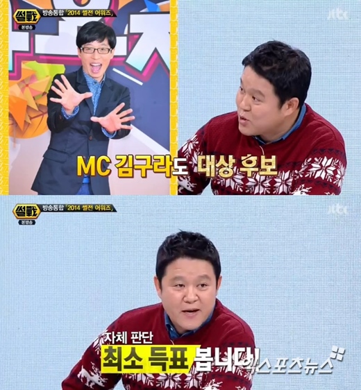 '썰전'의 김구라가 유재석을 언급했다. ⓒ JTBC 방송화면