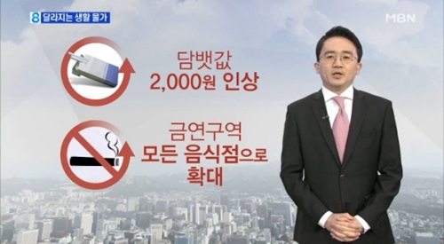 새해 모든 음식점 금연 ⓒ MBN 방송화면