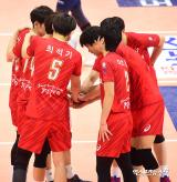 한국전력 '우리카드 잡는다'[포토]