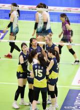 현대건설 '홈에서 여유있게 앞서 간다'[포토]