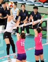 김주향 '힘들게 넘겼어'[포토]