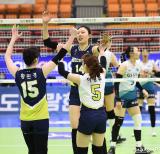 현대건설 'GS칼텍스 잡고 1위 탈환'[포토]