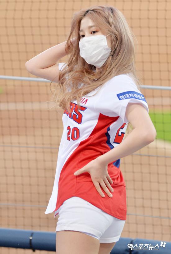 치어리더 한유진 '옆라인도 완벽'[엑's HD포토]