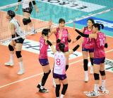 흥국생명 '분위기 가져왔어'[포토]