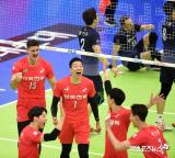 한국전력 '대한항공 잡아보자'[포토]