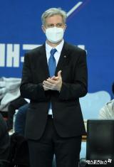 산틸리 감독 '연승 이어가자'[포토]