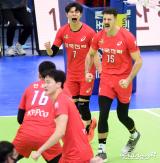 한국전력 '20년 마지막 경기에서 승리'[포토]