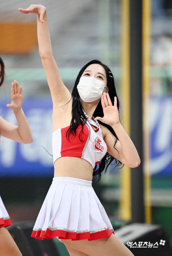 치어리더 안이랑 '손끝이 포인트'[엑's HD포토]