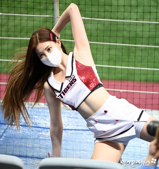 치어리더 한유진 '찾을 수 없는 군살'[엑's HD포토]