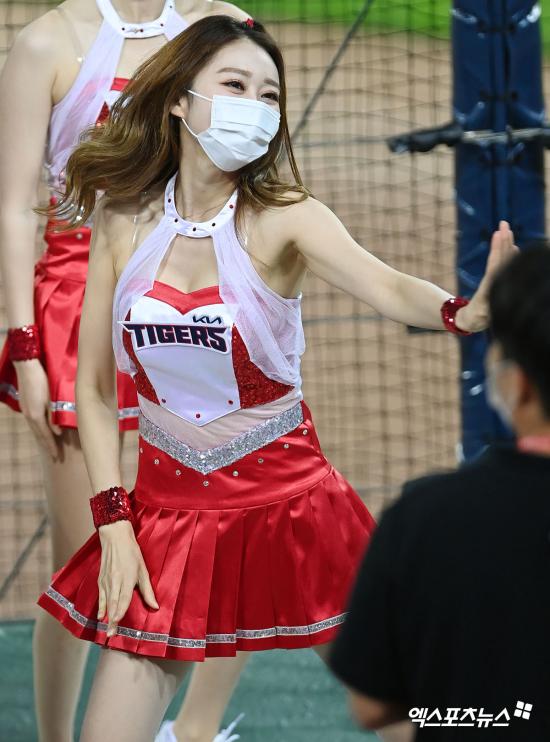 치어리더 정가예 '눈웃음 살짝'[엑's HD포토]