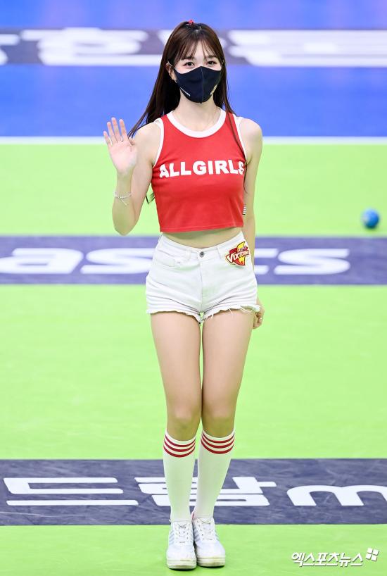 치어리더 유수아 '말라도 너무 말랐어'[엑's HD포토]