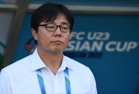 2022년 6월 우즈베키스탄에서 열린 U-23 아시안컵에 대회 첫 출전했던 황선홍 감독, AFC