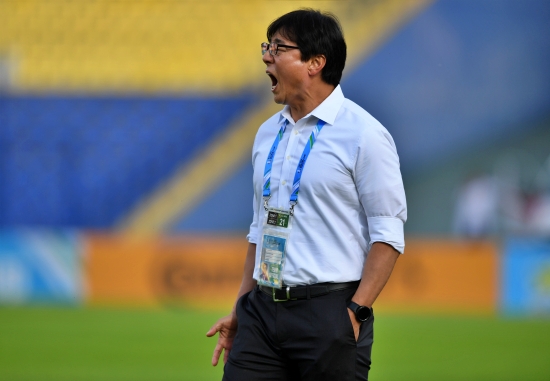 2022년 6월 우즈베키스탄에서 열린 U-23 아시안컵에 대회 첫 출전했던 황선홍 감독, AFC