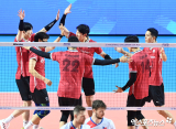 한국 남자배구 대표팀 '승리를 향해'[포토]