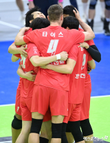 한국전력 '가보자'[포토]