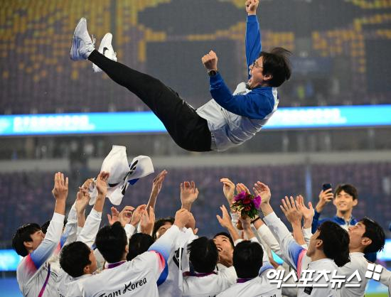일본은 2022 항저우 아시안게임에서 한국에 당한 역전패를 잊지 않은 모양이다. 아시안게임 결승전 이야기를 꺼내자 일본 기자는 쓴웃음을 지었다. 사진 엑스포츠뉴스 DB