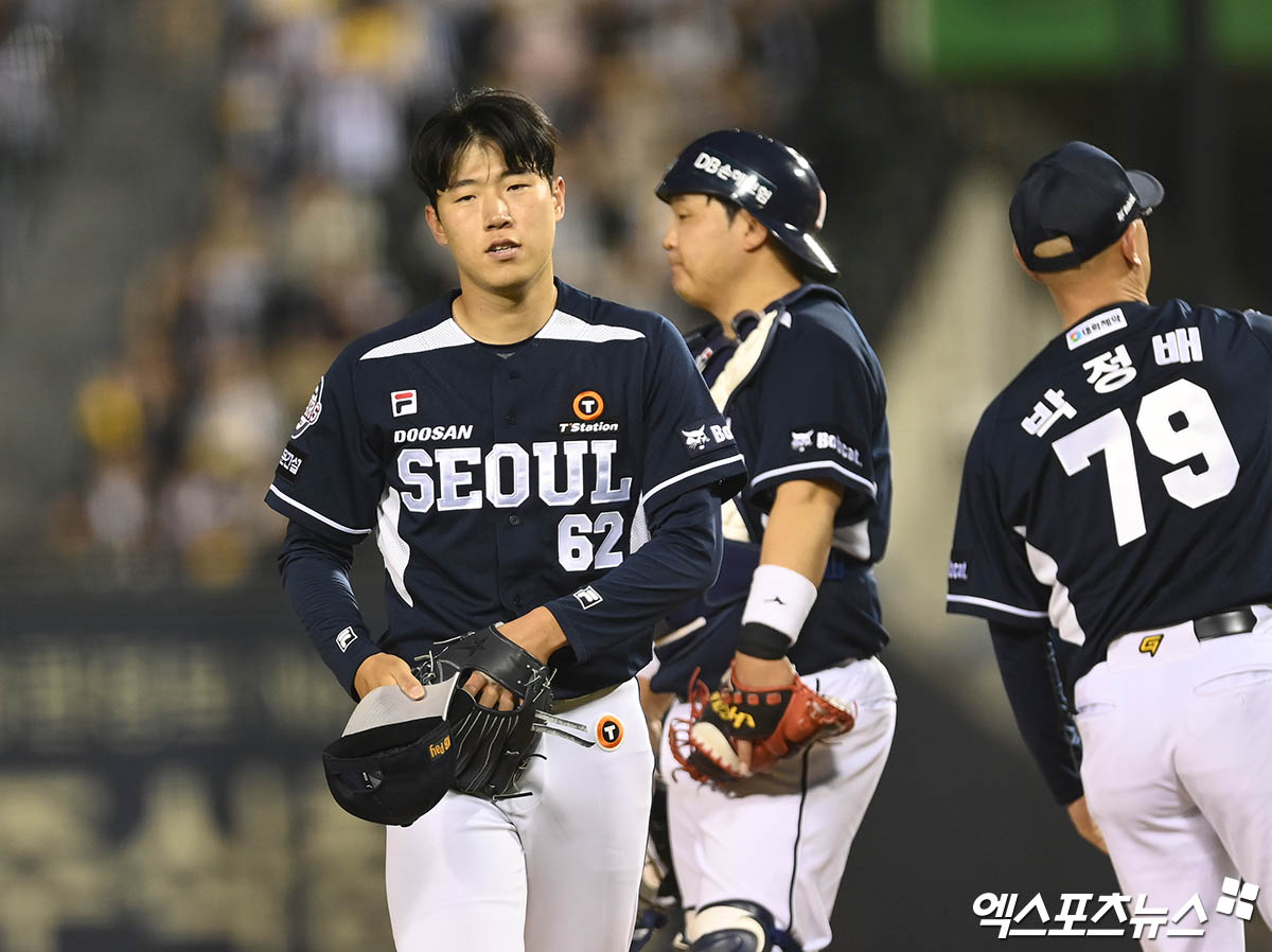 김유성은 3일 잠실구장에서 열린 '2024 신한 SOL Bank KBO 리그' LG와 주말 3연전 첫 번째 맞대결에서 선발 등판. 3이닝 1실점으로 일찌감치 마운드를 내려갔다. 잠실, 박지영 기자