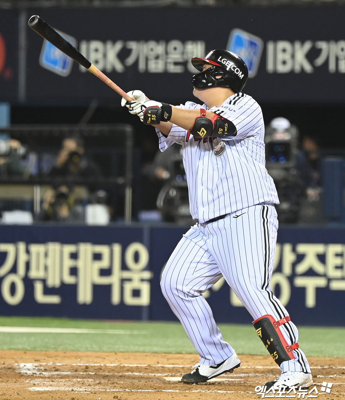 김범석은 4일 잠실구장에서 열릴 '2024 신한 SOL Bank KBO 리그' 두산 베어스와 주말 3연전 두 번째 맞대결에서 6번타자 1루수로 선발 출전할 예정이다. 엑스포츠뉴스 DB