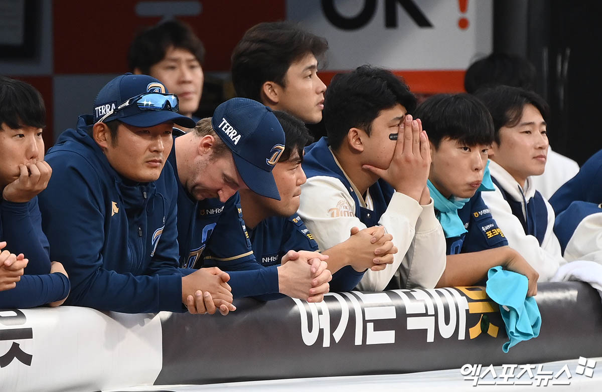 NC는 17일 창원 NC파크에서 열린 '2024 신한 SOL Bank KBO 리그' KIA 타이거즈와 주말 3연전 첫 번째 경기에서 4-7로 패했다. 타선이 터지지 않으며 잔루 10개로 고개 숙였다. 엑스포츠뉴스 DB