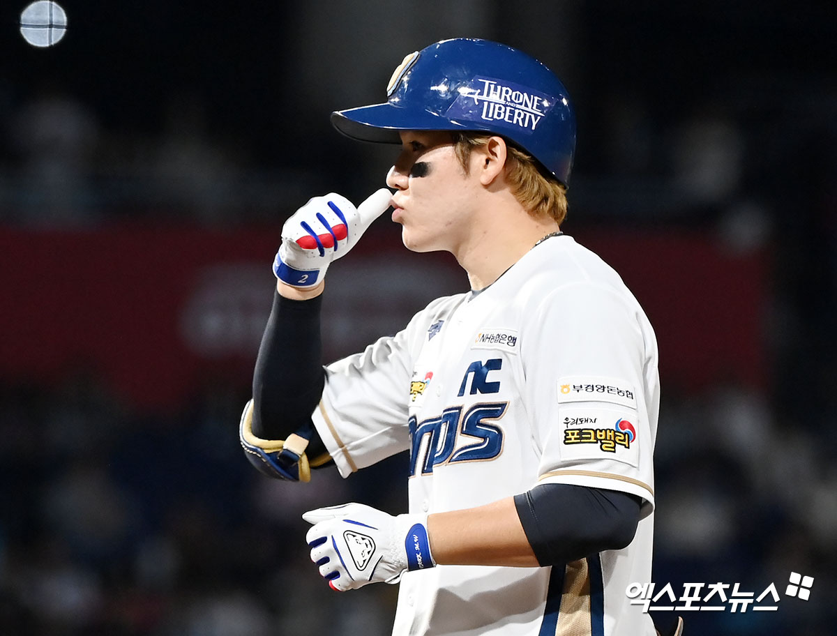 박민우는 28일 마산야구장에서 열린 '2024 메디힐 KBO 퓨처스리그' KIA전에서 2번 지명타자로 선발 출전해 2타수 1안타를 기록했다. 1군 복귀가 눈앞으로 다가왔다. 엑스포츠뉴스 DB