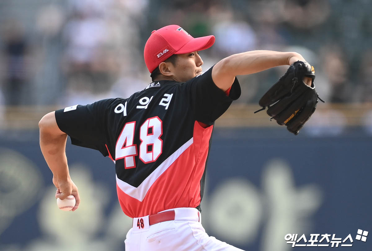 이의리는 29일 창원 NC파크에서 열린 '2024 신한 SOL Bank KBO 리그' NC 다이노스와 주중 3연전 두 번째 경기에서 선발 등판. 3이닝 3실점을 기록했다. 엑스포츠뉴스 DB