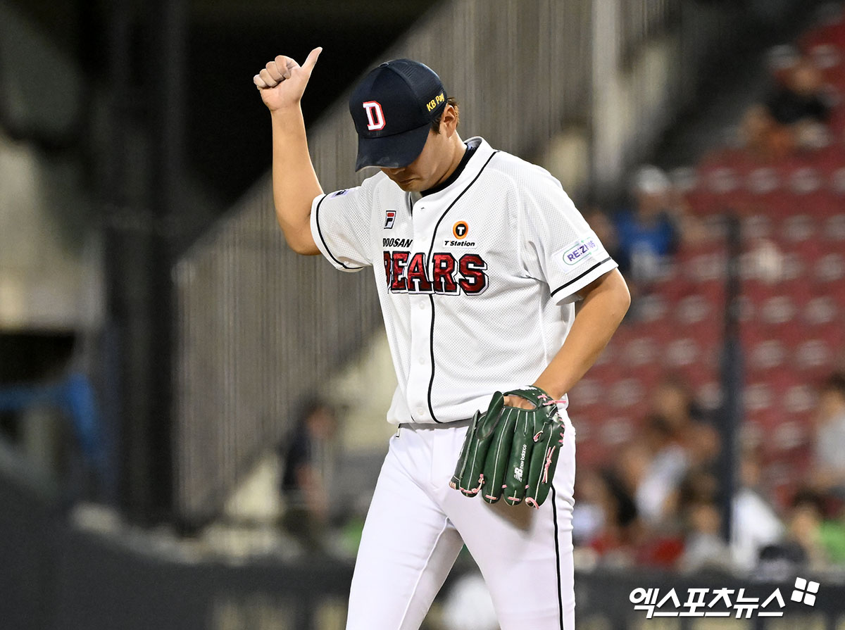 정철원은 4일 창원 NC파크에서 열릴 '2024 신한 SOL Bank KBO 리그' NC와 주중 3연전 첫 경기를 앞두고 1군에 복귀했다. 엑스포츠뉴스 DB