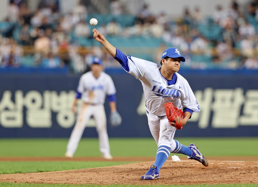 최지광은 12일 대구 삼성라이온즈파크에서 열린 '2024 신한 SOL Bank KBO 리그' LG와 주중 3연전 두 번째 맞대결에서 구원 등판. 2⅓이닝 무실점으로 승리 투수가 됐다. 삼성 라이온즈