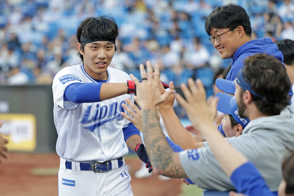 이재현은 13일 대구 삼성라이온즈파크에서 열릴 '2024 신한 SOL Bank KBO 리그' LG와 주중 3연전 마지막 맞대결을 앞두고 1군 엔트리에 합류했다. 삼성 라이온즈