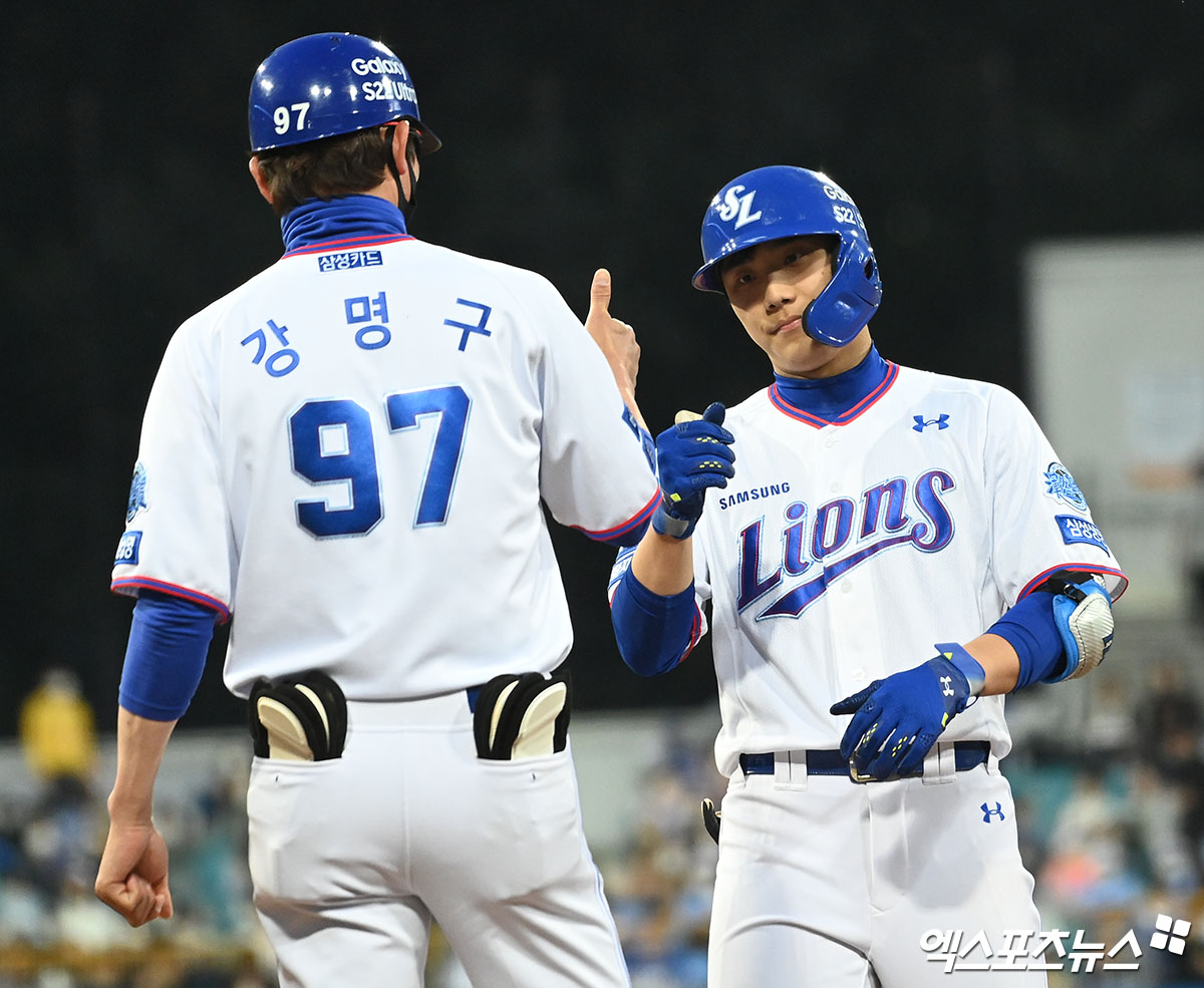 이재현은 13일 대구 삼성라이온즈파크에서 열릴 '2024 신한 SOL Bank KBO 리그' LG와 주중 3연전 마지막 맞대결을 앞두고 1군 엔트리에 합류했다. 엑스포츠뉴스 DB