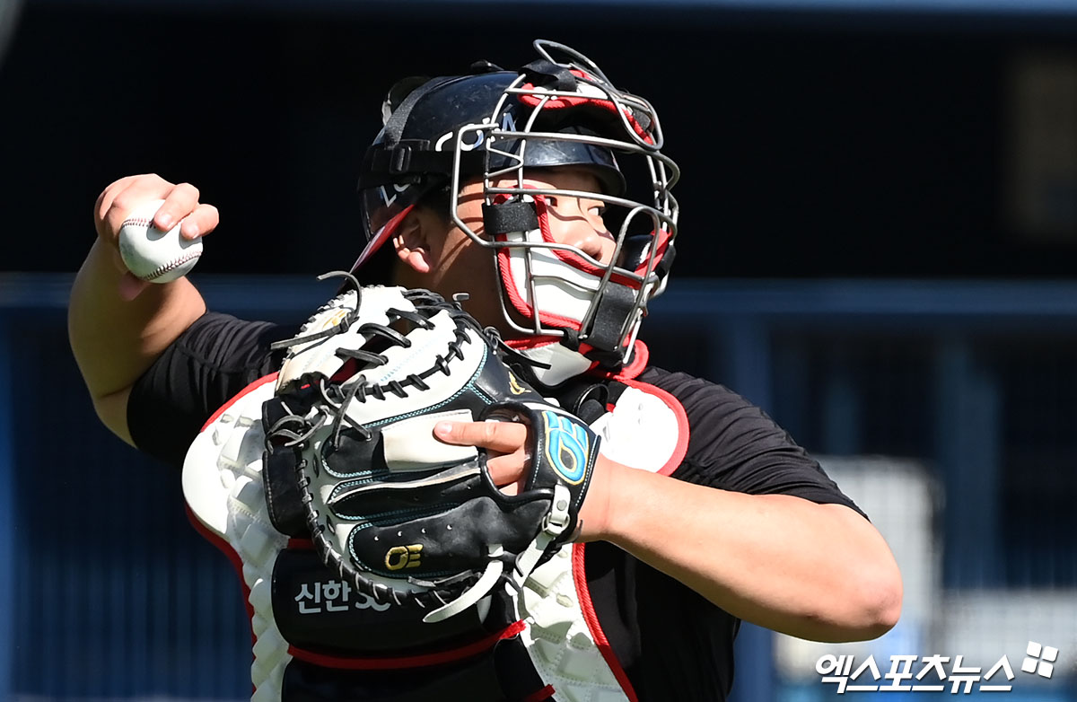 LG 포수 김범석은 5일 '2024 신한 SOL Bank KBO 리그 올스타전 프라이데이' 퓨처스리그 올스타전에 참석했다. 김범석은 북부리그 4번타자 1루수로 선발 출전했다. 엑스포츠뉴스 DB