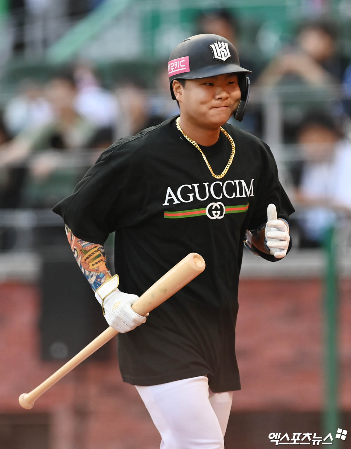 5일 오후 인천 SSG랜더스필드에서 열린 '2024 신한 SOL Bank KBO 올스타 프라이데이' 퓨처스 올스타전 남부와 북부의 경기, 3회말 무사 남부 선두타자 김민석이 헛스윙 삼진으로 물러나고 있다. 인천, 박지영 기자