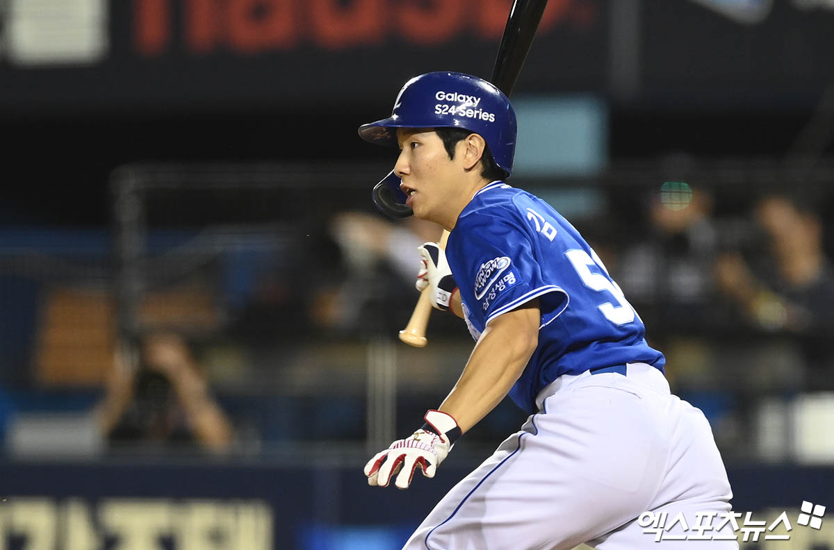 삼성 내야수 김지찬은 12일 잠실구장에서 열릴 '2024 신한 SOL Bank KBO 리그' 두산과 주말 3연전 첫 경기에서 리드오프로 나선다. 엑스포츠뉴스 DB