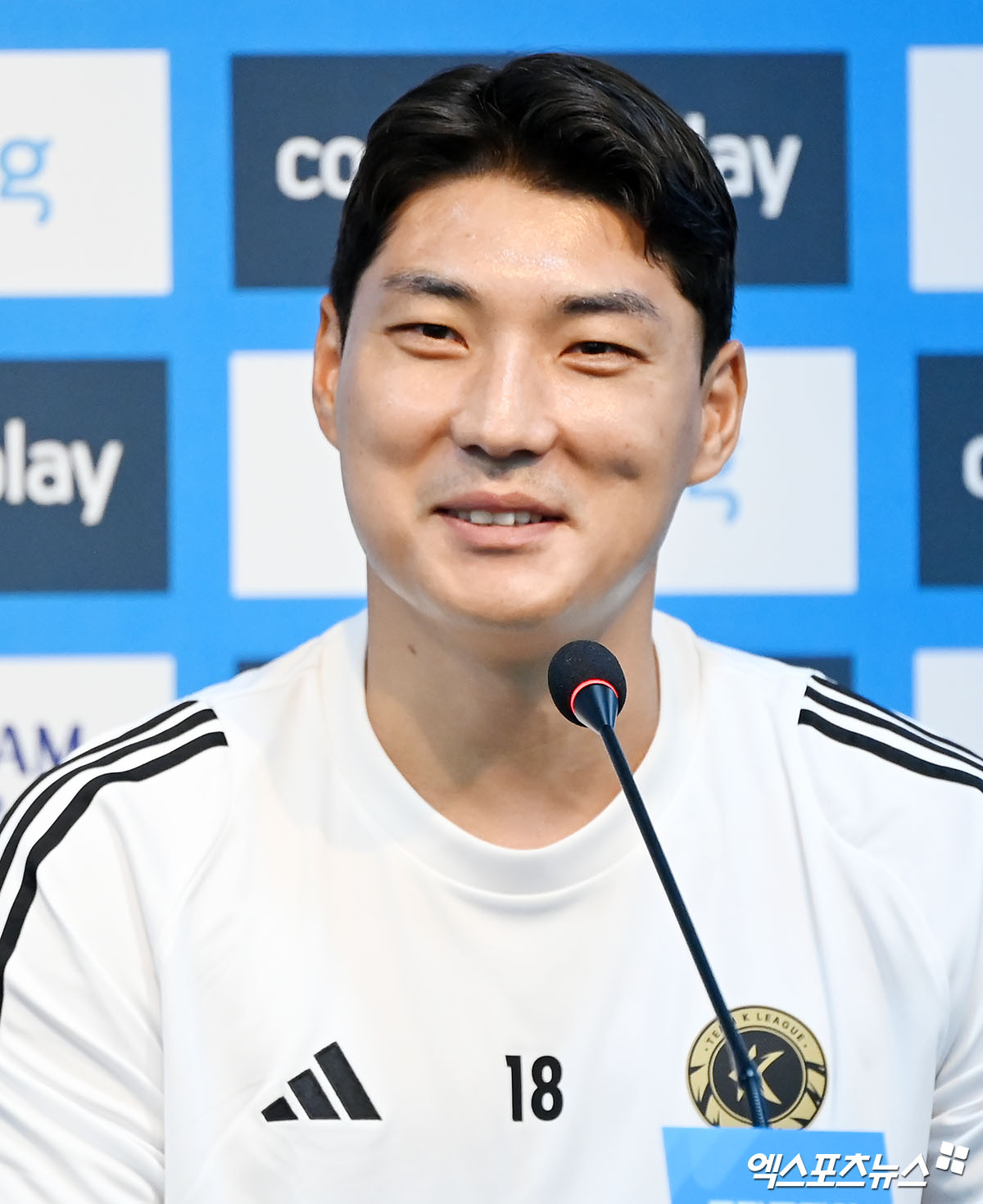 이승우, 주민규가 30일 서울월드컵경기장에서 진행된 토트넘 홋스퍼와의 쿠팡플레이 시리즈 1경기 전 기자회견에서 이후에 상대하고 싶은 유럽 명문 구단에 대해 입을 열었다.   팀K리그는 오는 31일 오후 8시 같은 장소에서 토트넘과 쿠팡플레이 시리즈 1경기를 치른다. 올해로 세 번째 올스타전을 치르는 팀K리그는 2022년에 이어 다시 한번 토트넘을 상대한다. 서울월드컵경기장 김한준 기자