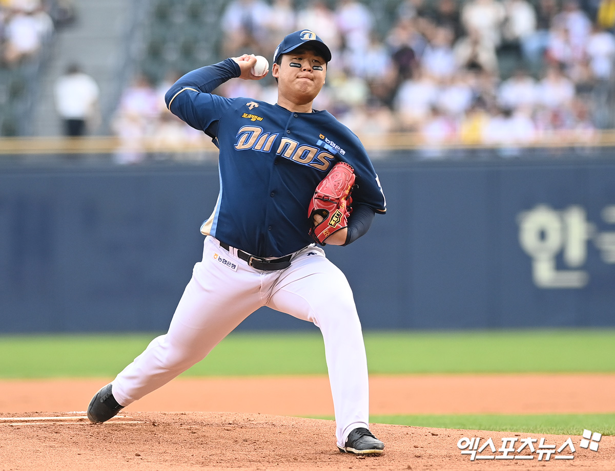 NC 투수 신민혁은 11일 잠실구장에서 열린 '2024 신한 SOL Bank KBO 리그' LG와 주말 3연전 마지막 경기에서 선발 등판했다. 이날 6이닝 1실점으로 활약했지만, 승리와 인연을 맺지 못했다. 잠실, 고아라 기자