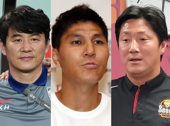 15일 축구계에 따르면 홍명보 축구대표팀 새 감독은 박건하 한국프로축구연맹 기술연구그룹(TSG) 위원을 수석코치로 내정했다. 또 김동진 홍콩 킷치 구단 23세 이하(U-23) 감독, 김진규 FC서울 전력강화실장을 코치로 발탁해 국내파 코칭스태프로 구성한다. 박 위원은 2012 런던 올림픽, 2014 브라질 월드컵에서 각각 U-23 대표팀, 국가대표팀 코치로 당시 사령탑이었던 홍명보 감독과 호흡한 적이 있다. 서울이랜드, 수원 감독도 지냈다. 김동진 감독은 2006 독일 월드컵, 2010 남아공 월드컵에 연이어 국가대표로 뛰었다. 김진규 실장도 2006 독일 월드컵에서 중앙 수비수로 뛰었다. 연합뉴스