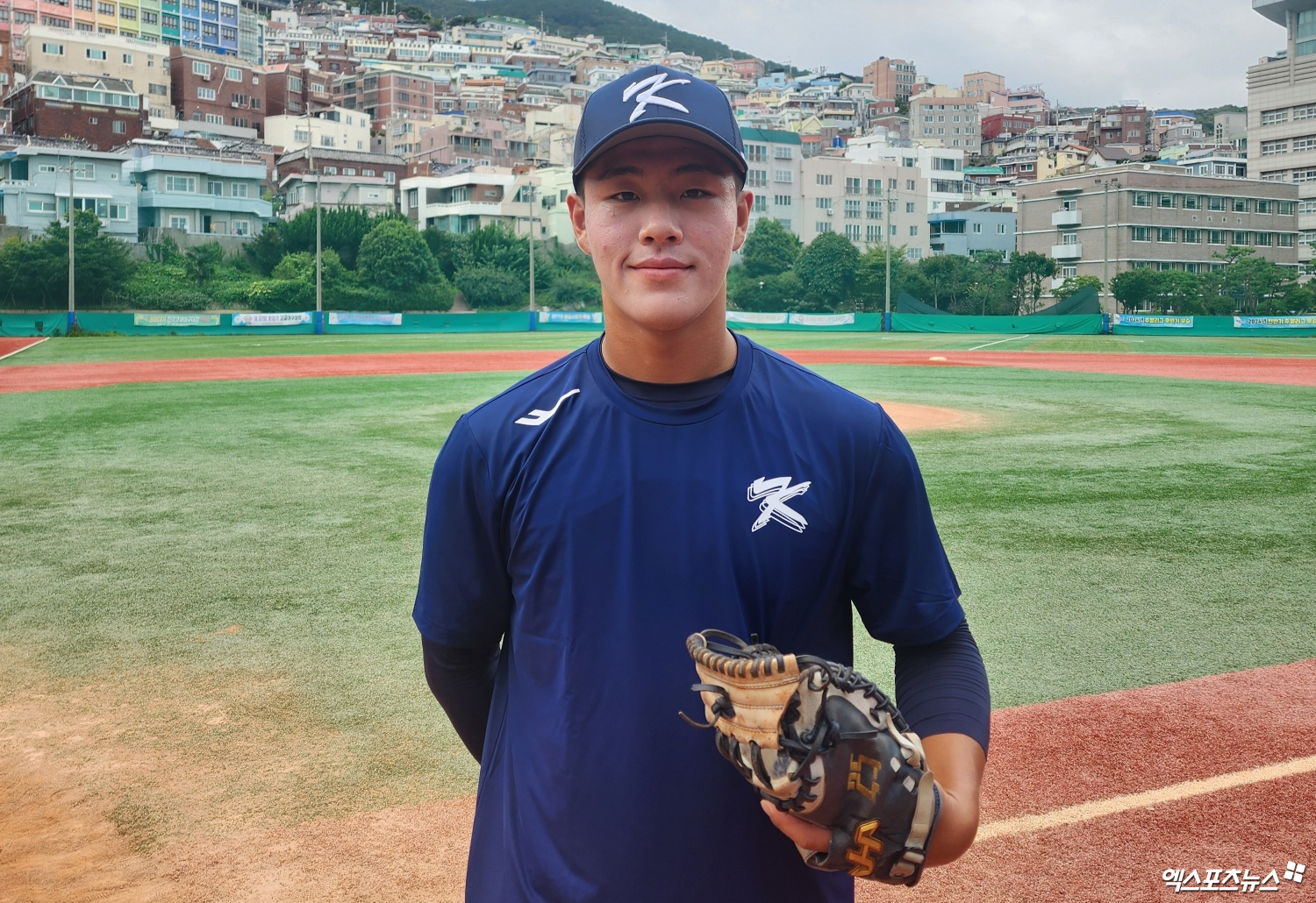 U-18 대표팀 주장 포수 이율예는 우승을 향한 힘찬 각오를 밝혔다. 기장, 박정현 기자