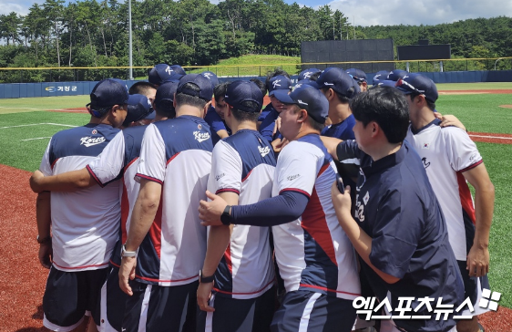 '제13회 아시아청소년야구선수권대회' 출전 직전 U-18 대표팀. 엑스포츠뉴스 DB