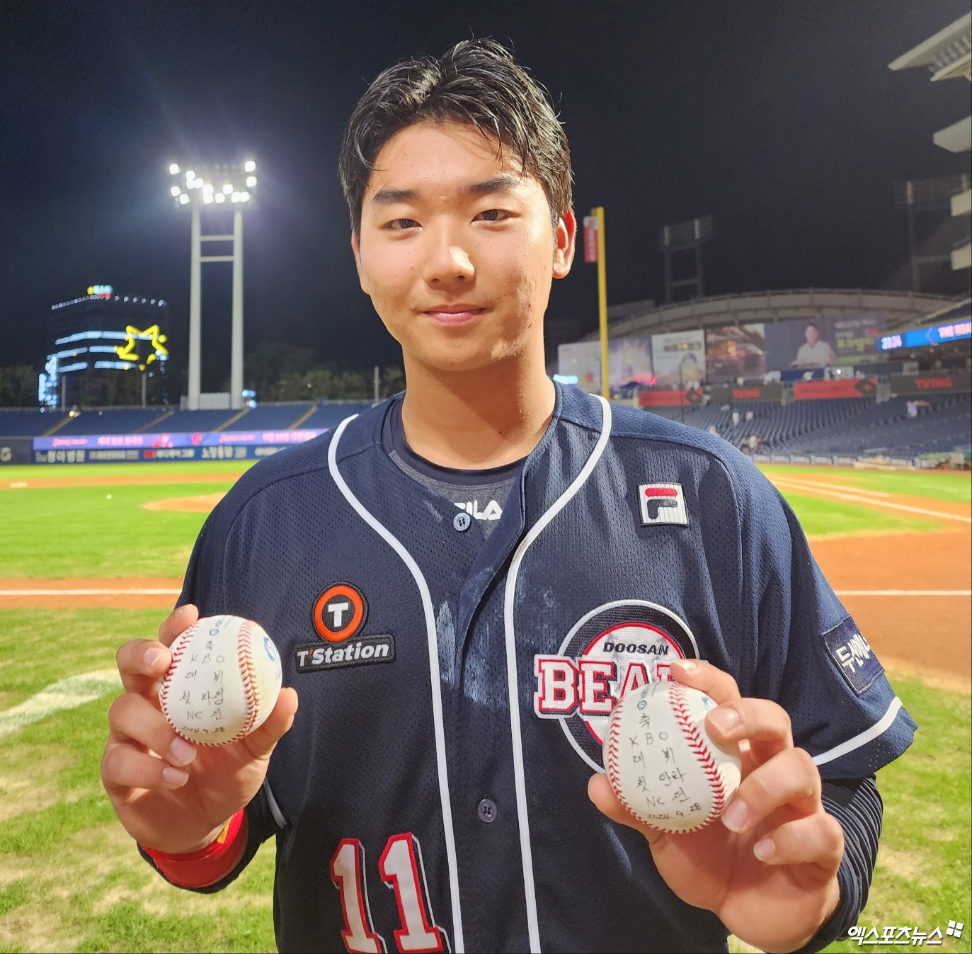 두산 포수 류현준은 28일 창원 NC파크에서 열린 '2024 신한 SOL Bank KBO 리그' NC와 팀 간 마지막 맞대결에서 7회초 대타로 교체 출전했다. 9회초 결승타를 쳐 팀 승리에 힘을 보탰다. 창원, 박정현 기자